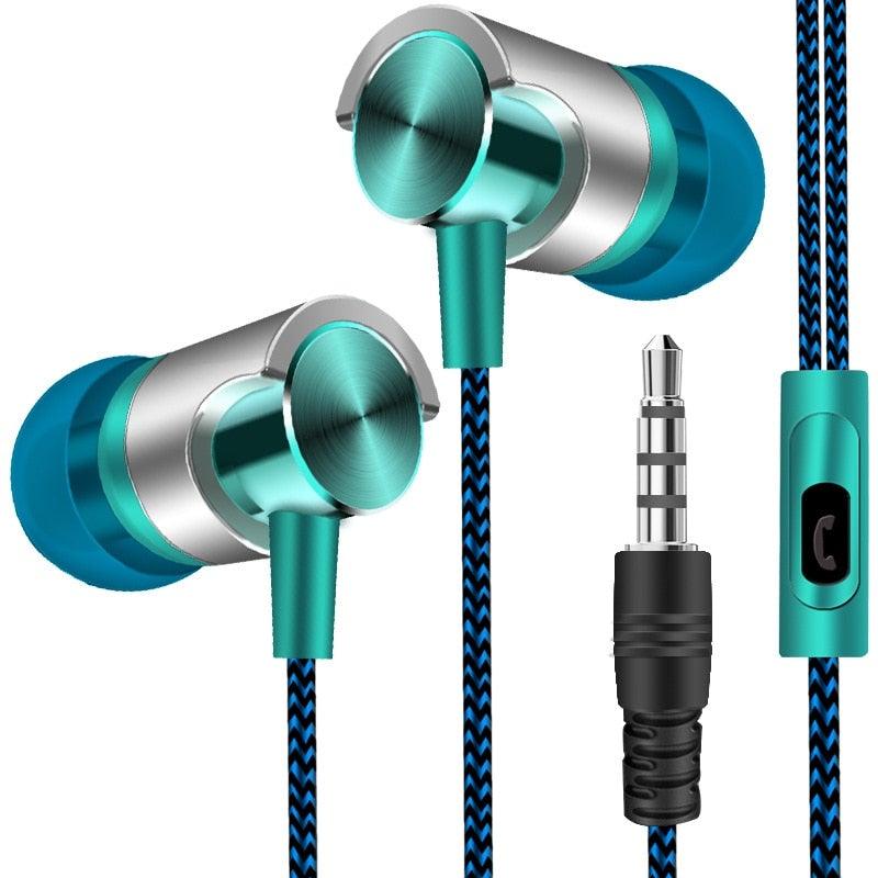 Comfortable Colorful Wired Headphone With Mic Wired Sports Bass Stereo Earphone Volume Control Hands Free In-ear For Smartphones in-Ear Headphones With Microphone 3.5mm Wired Earbuds For Gaming